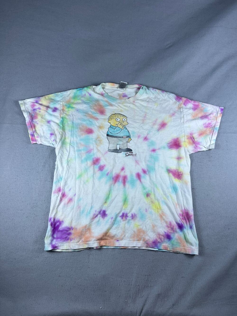 Vintage The Simpsons Ralph Wiggum T-Shirt Adult XL Tie Dye American Sitcom Tee